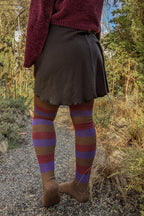 Berry Cobbler Stripes Thigh High