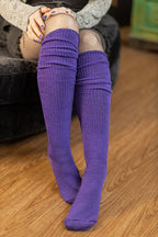 Cuffable Scrunchable Knee High Socks