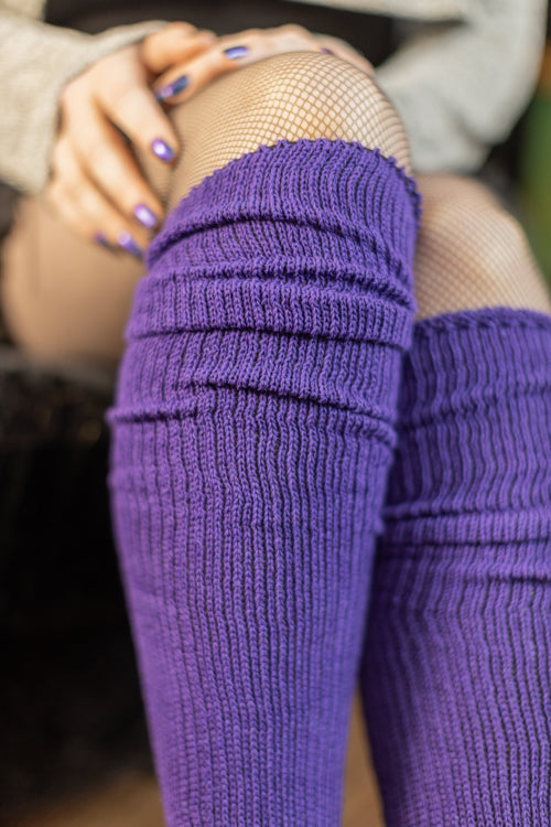 Cuffable Scrunchable Knee High Socks