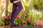 Dark Magic Marled Thigh High Socks