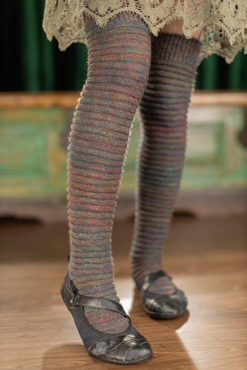 Galaxy Slinky Thigh High Socks