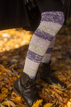 Marled Stripe Knee Socks