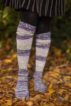 Marled Stripe Knee Socks