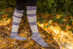 Marled Stripe Knee Socks