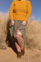 Marled Scrunchable Thigh High Socks