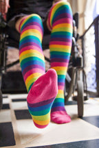 Rainbow Dreams Knee Socks - Bright Rainbow