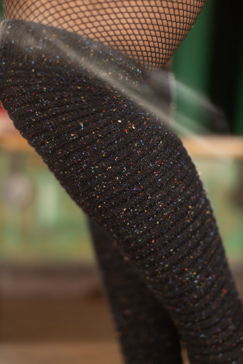 Confetti Slinky Thigh High Socks