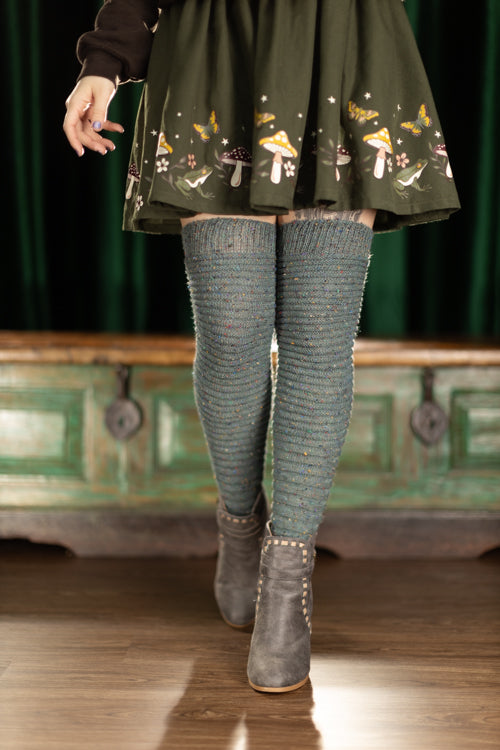 Confetti Slinky Thigh High Socks