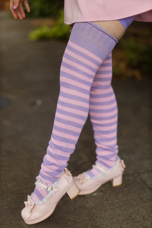 Super Stripes Thigh High Socks