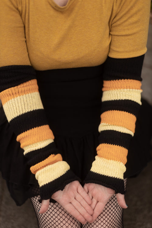 Trick or Treat Stripes Warmers