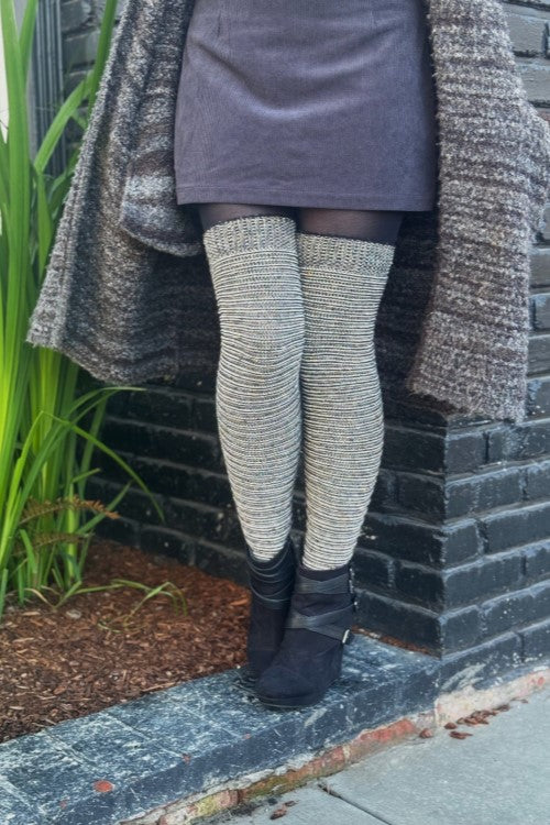 Confetti Slinky Thigh High Socks