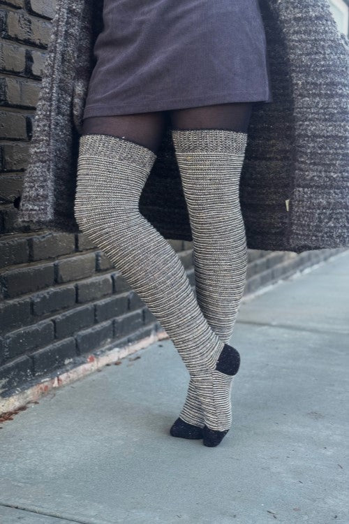 Confetti Slinky Thigh High Socks