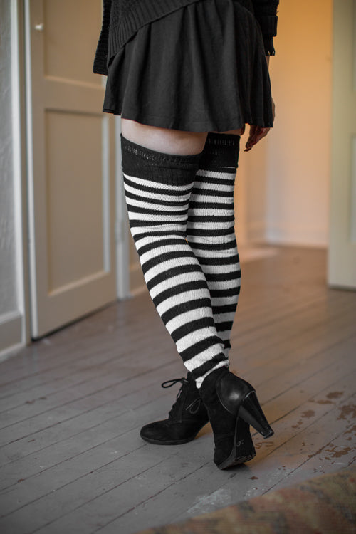 Super Stripes Thigh High Socks