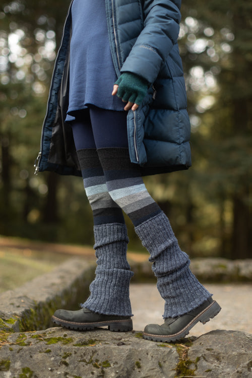 Ribbed Knit Leg Warmers