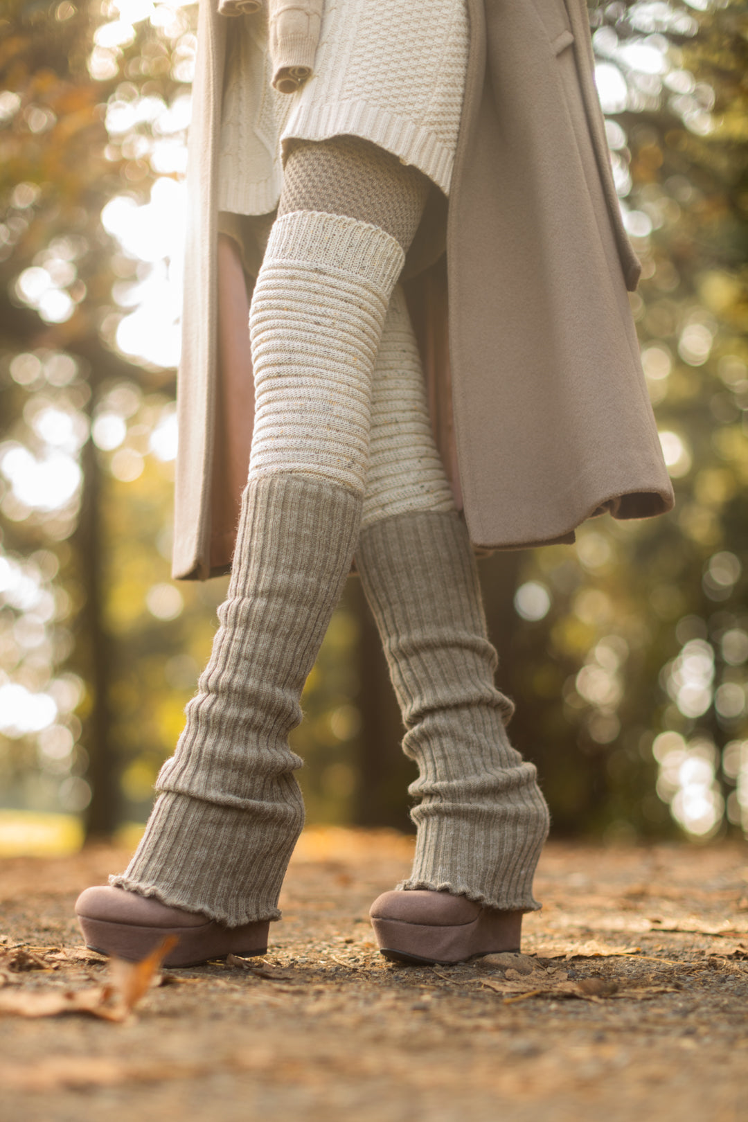 Ribbed Knit Leg Warmers