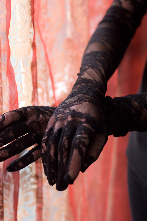 Long Stretch Lace Gloves