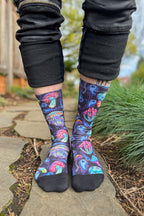 Trippy Mushrooms Printed Crew