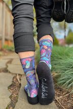 Trippy Mushrooms Printed Crew