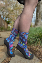 Trippy Mushrooms Printed Crew