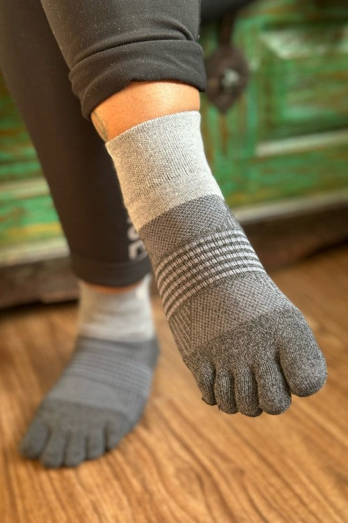Marled Trail Mini Crew Toe Socks