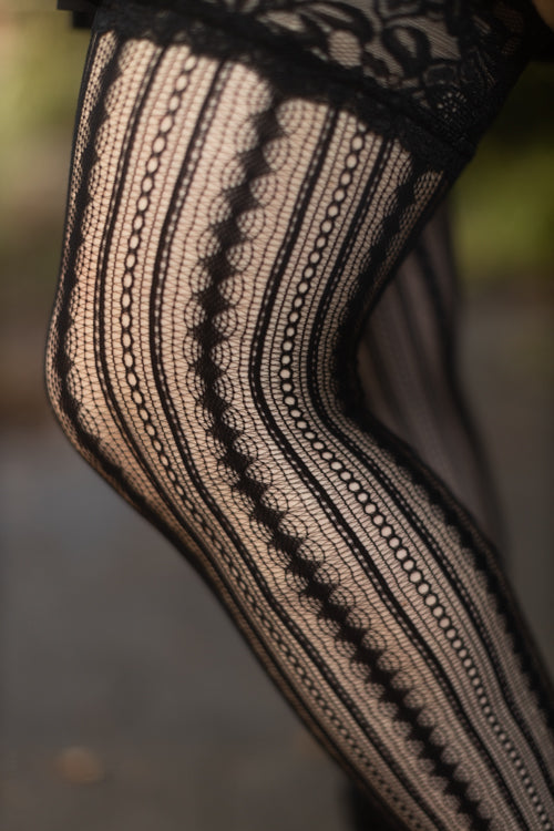 Chains and Diamonds Stay Up Thigh Highs