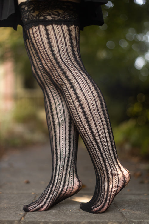 Chains and Diamonds Stay Up Thigh Highs