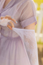 Floral Lace Long Fingerless Gloves