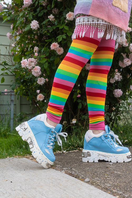 Pink Rainbow Leg Warmers