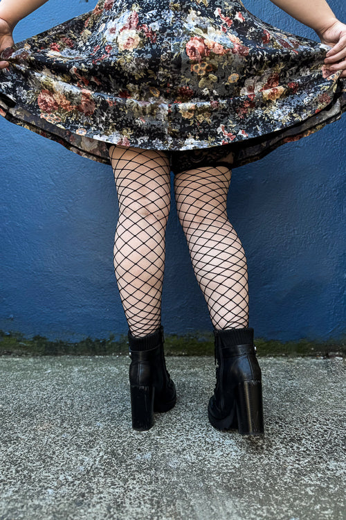 Lace Top Fencenet Stockings