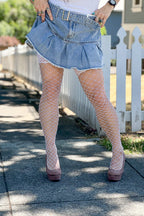 Lace Top Fencenet Stockings