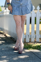 Lace Top Fencenet Stockings