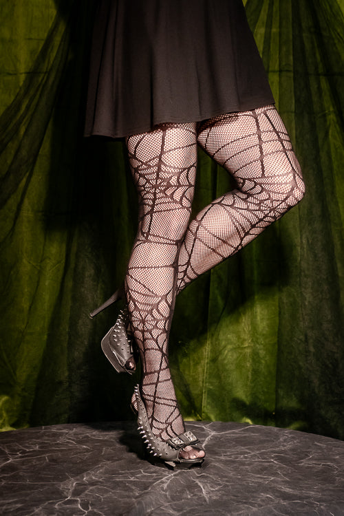Spiderweb Net Tights