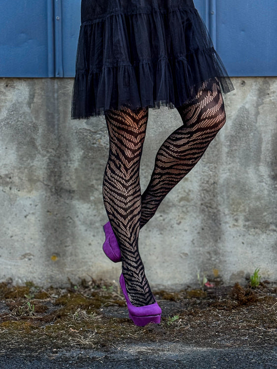 Zebra Net Tights