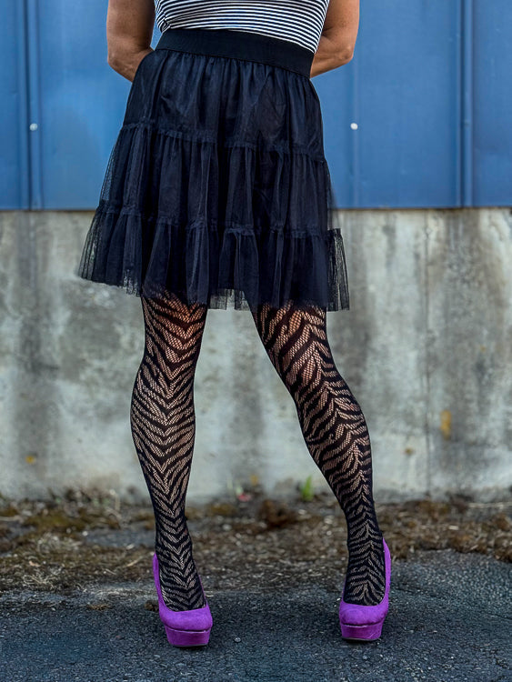 Zebra Net Tights