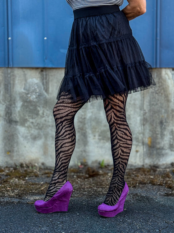 Zebra Net Tights