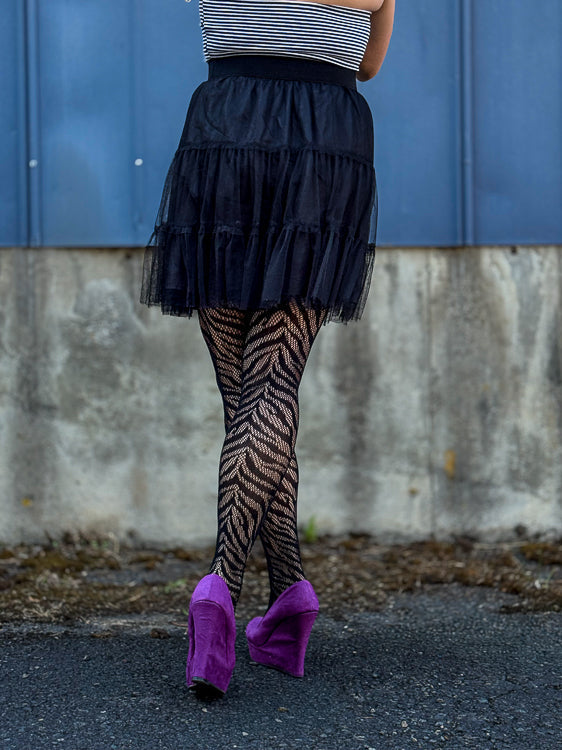 Zebra Net Tights