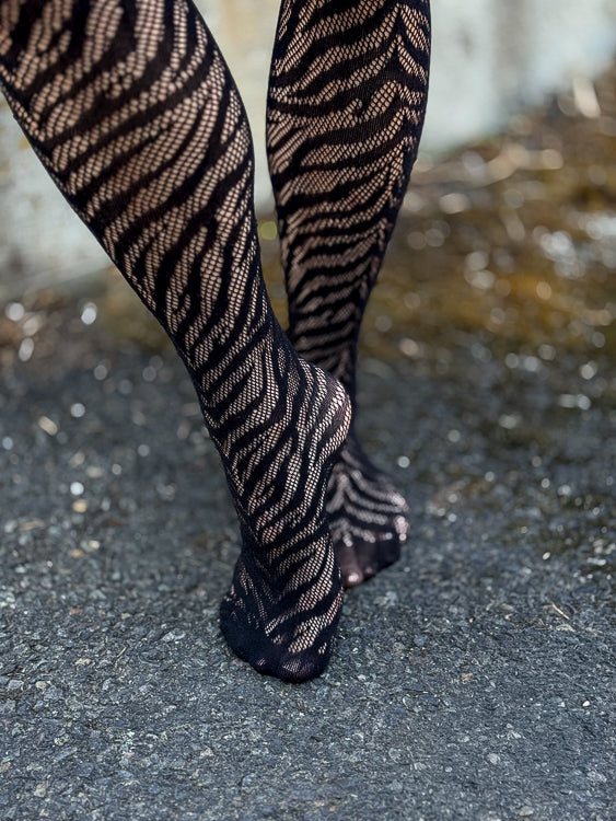 Zebra Net Tights