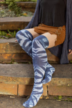 O Tie Dye Knee Socks