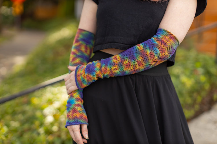 Tie Dye Chevron Sleeves