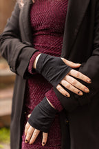 Simple Plain Short Nylon Hand Warmers