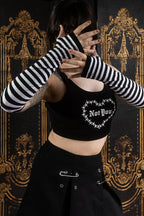 Striped Nylon Arm Warmers