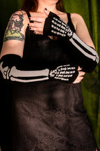 Acrylic Skeleton Arm Warmers