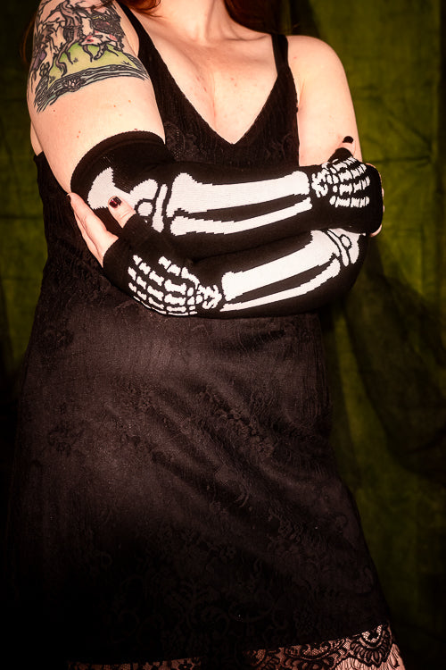 Acrylic Skeleton Arm Warmers