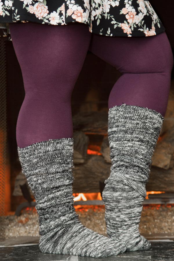 Marled Slouch Socks