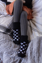 New Zealand Bed Socks with Polka Dots