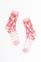 Sheer Cherry Blossoms Crew