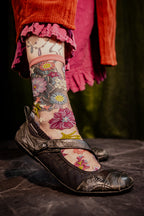 Dark Florals Sheer Crew