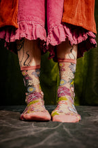 Dark Florals Sheer Crew