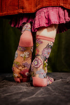 Dark Florals Sheer Crew