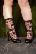 Bride of Frankenstein Shimmer Sheer Crew